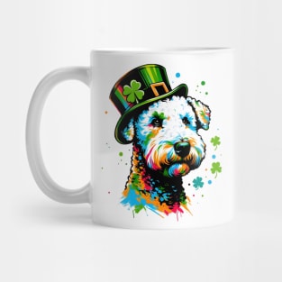 Bedlington Terrier Celebrates Saint Patrick's Day Mug